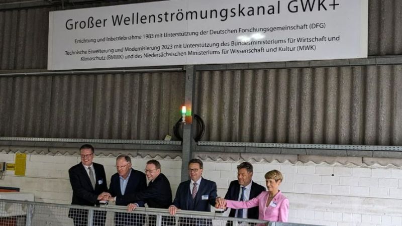  Eröffnung des Großen Wellenströmungskanals GWK+ in Hannover