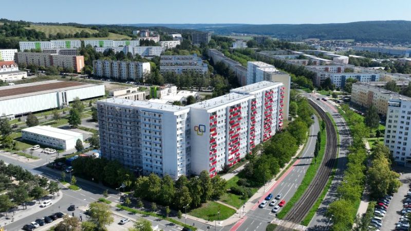 Blick auf Jena-Lobeda-Ost