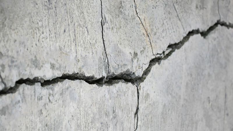 Riss durch eine Steinwand