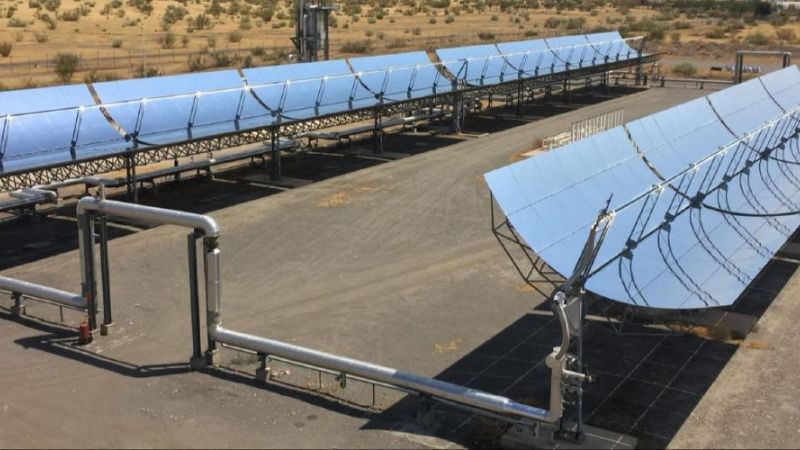 PROMETEO parabolic trough test system.