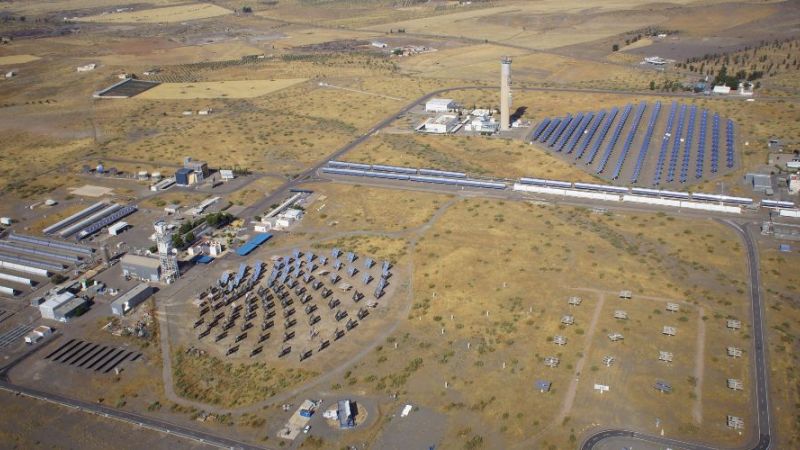 Das solarthermische Testfeld Plataforma Solar de Almería in Spanien