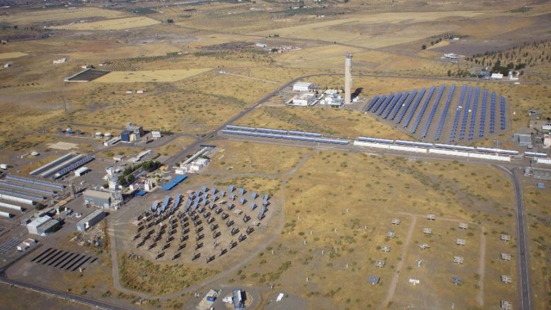 The solar thermal testing ground Plataforma Solar de Almería in Spain