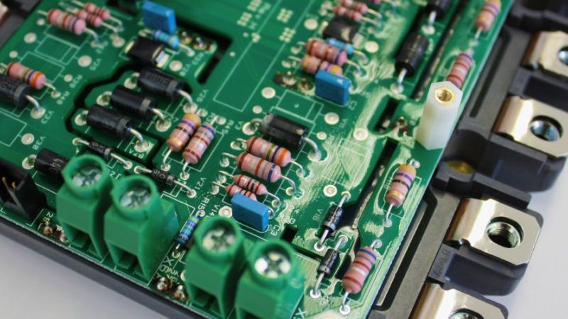 A frequency converter for wind turbines lies on a table.