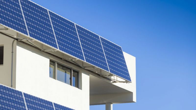 Ein Beispiel für die solargestützte Energieversorgung von Gebäuden.