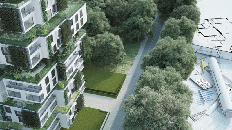 Gebäudeentwurf mit Musterbeispiel