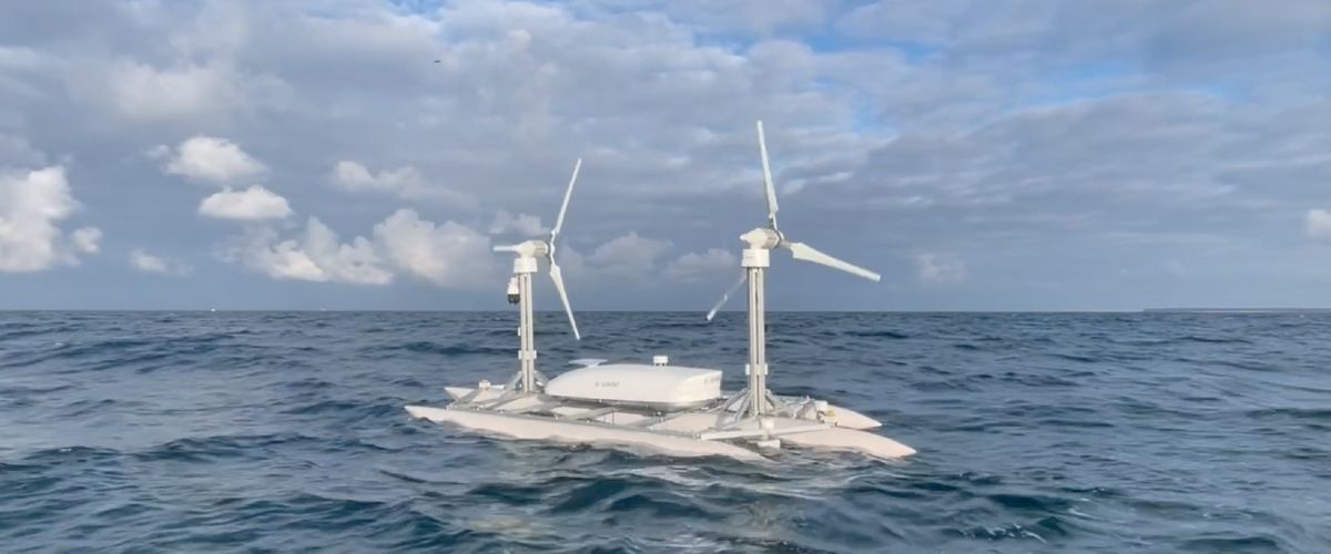 Proof of Concept (PoC) des segelnden Windturbinenschiffs zur Energieerzeugung.
