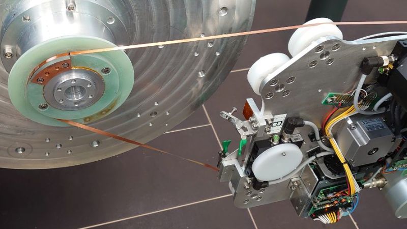 Spule mit Hochtemperatursupraleiter.