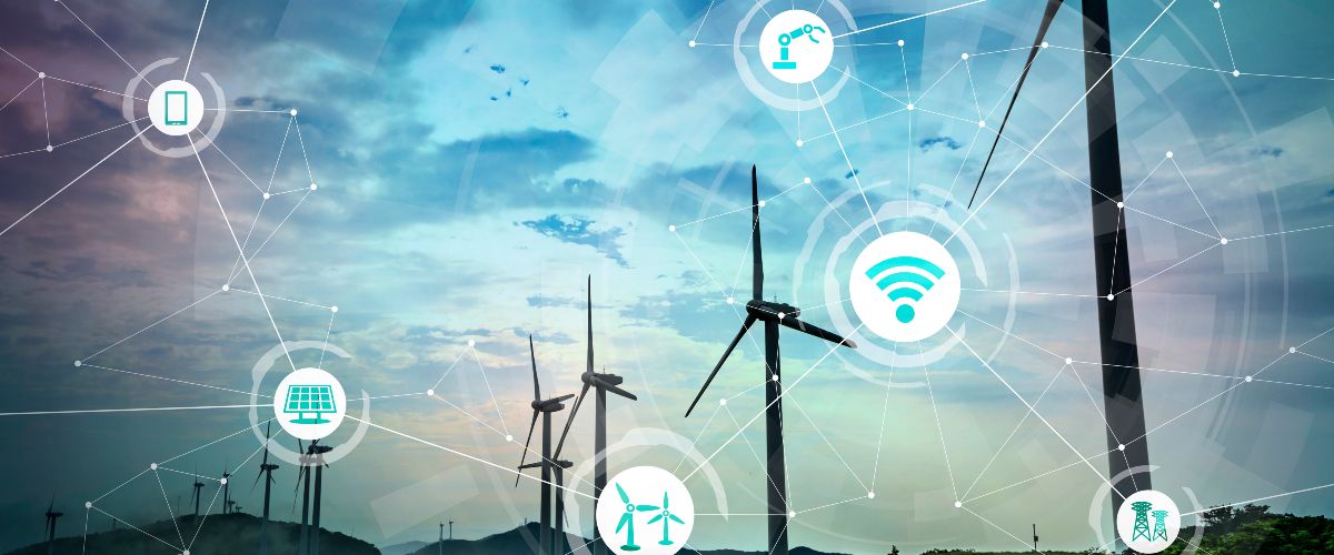 Symbolfoto Vernetzung Windenergieanlagen Cloud