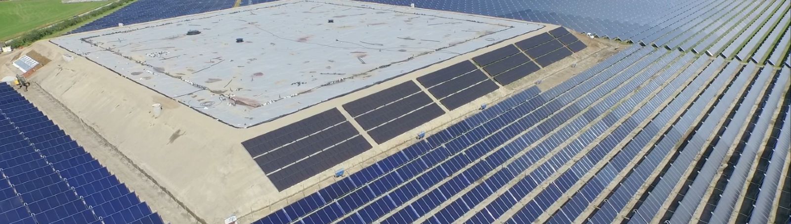 Researchers in the Efficient Pit project are aiming to make pit thermal energy storage systems more efficient, such as the one here in Gram, Denmark.