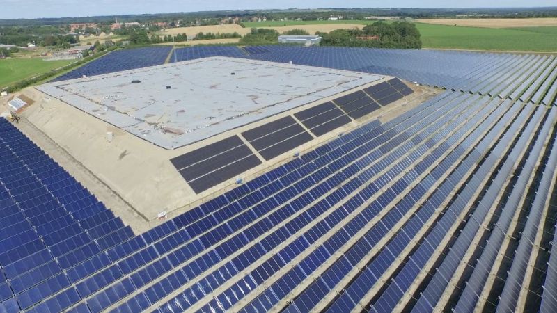 Researchers in the Efficient Pit project are aiming to make pit thermal energy storage systems more efficient, such as the one here in Gram, Denmark.