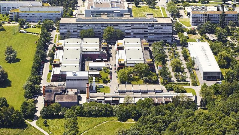Der Campus Lichtwiese der TU Darmstadt im Süden der Stadt.