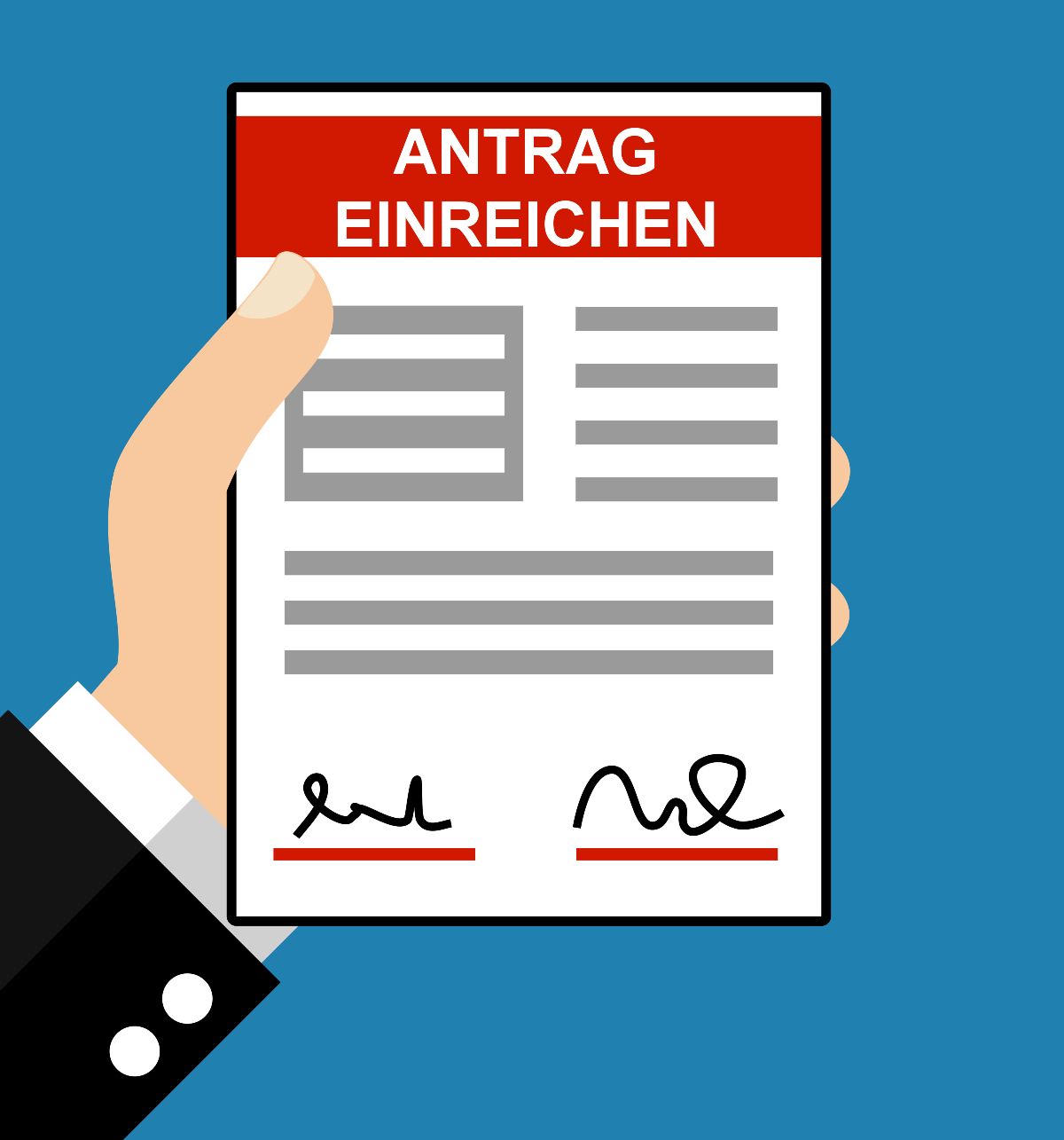 Symbolfoto „Antrag einreichen“