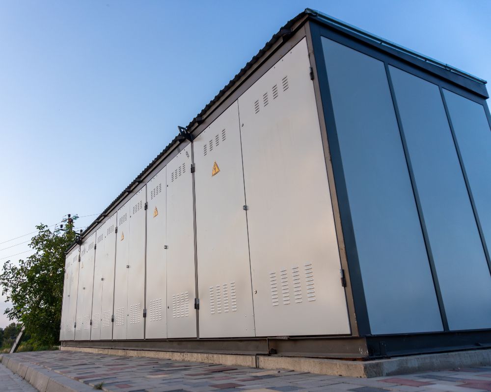 Batteriegroßspeicher zum Speichern von Strom. (Symbolfoto)