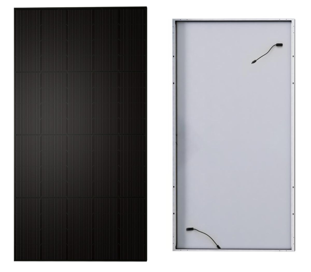 ShadeStar: Vorder- und Rückseite des verschattungsresistenten PV-Moduls