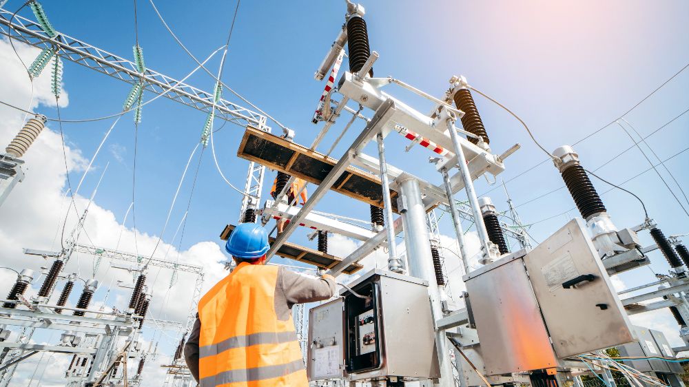 Symbolfoto: Installation einer modernen Elektrostation.