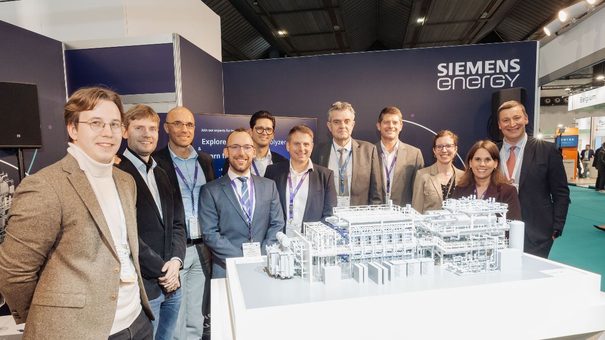 Produkt Launch des neuen Siemens Energy Elektrolyseurs Elyzer P-360 in Brüssel