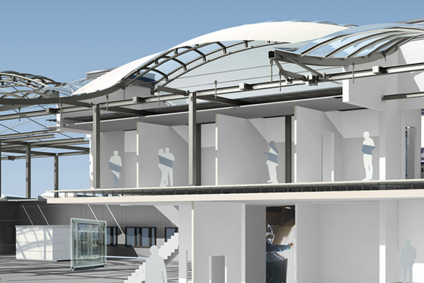 The building in section - visualisation