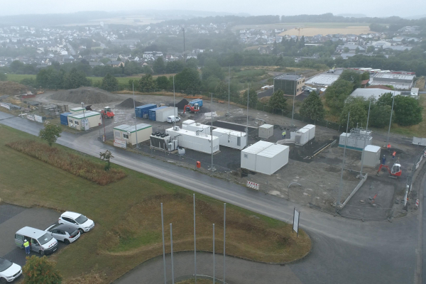 Luftaufnahme vom Wasserstoff-Quartier in Kaisersesch