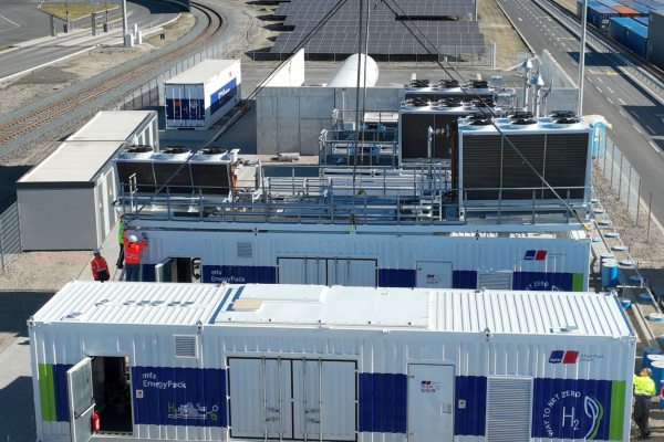 In diesem Container befindet sich das BHWK. 