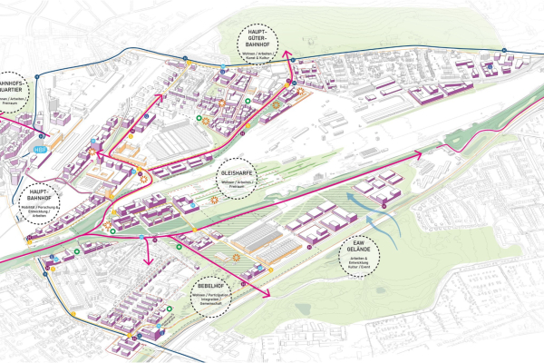 Plan of Braunschweig‘s BAHNSTADT