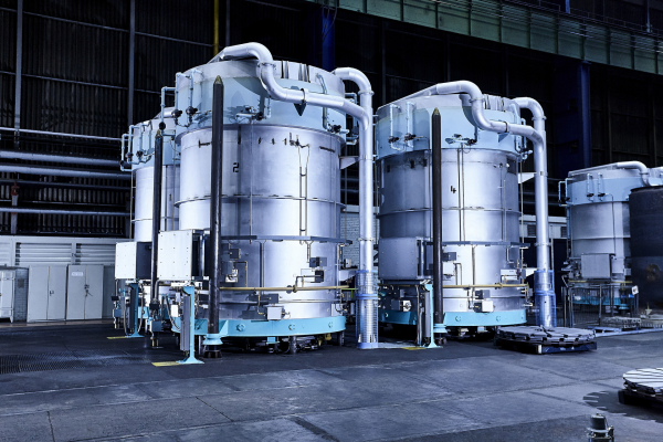 Bell annealing at thyssenkrupp Rasselstein in Andernach.