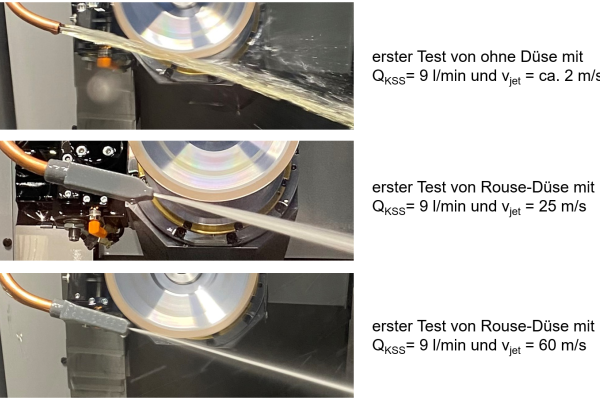 Mehr Strahlgeschwindigkeit bei konstantem KSS-Volumenstrom