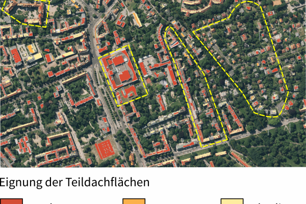 Solar potentials in the reference area in Berlin-Pankow